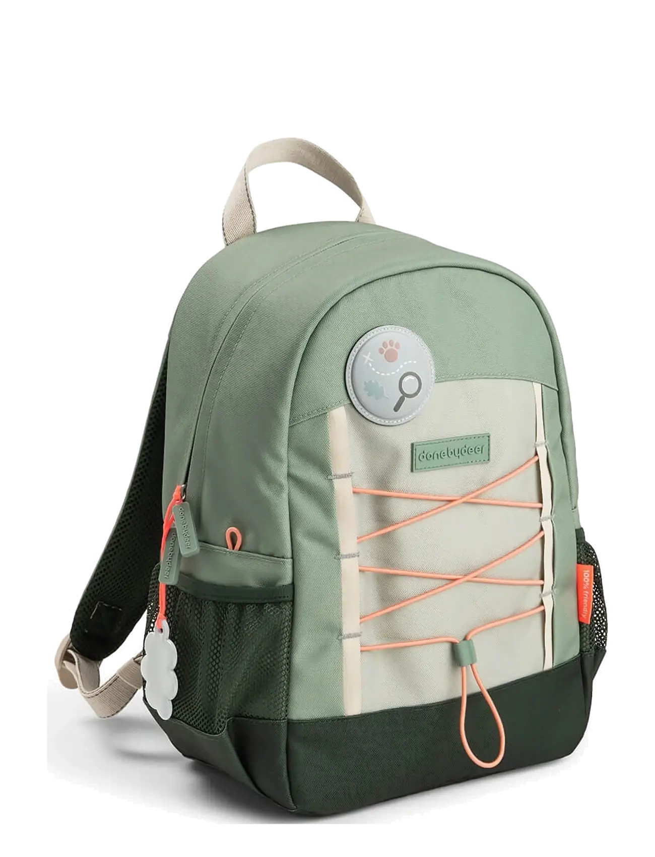 Done by Deer Junior backpack Tiny trails Green 13 L - Fylgihlutir - GREEN / green