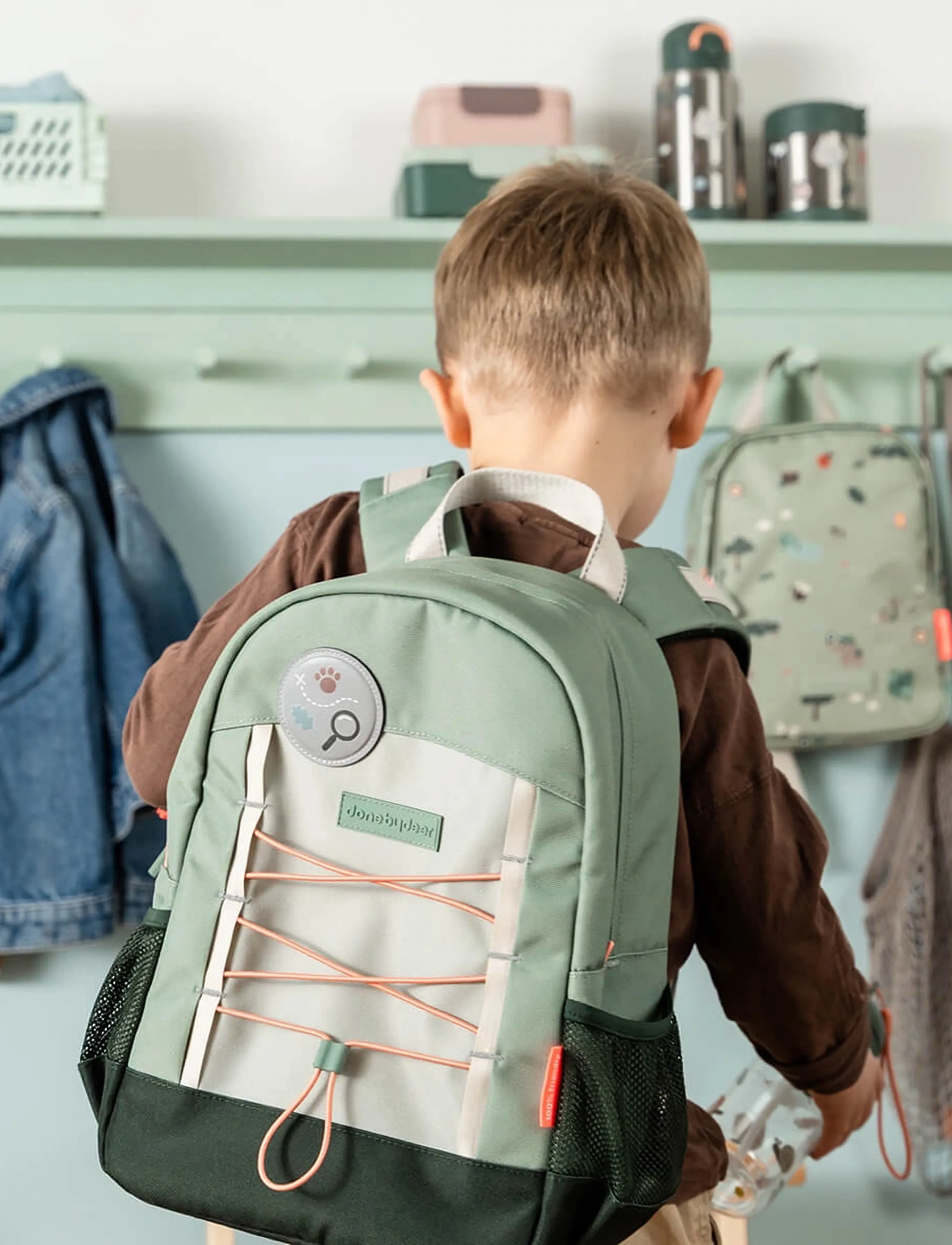 Done by Deer - Junior backpack Tiny trails Green 13 L - reput - green - 5