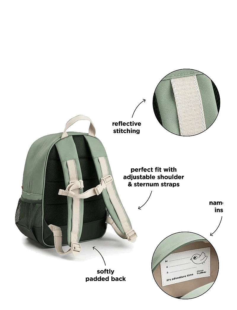 Done by Deer - Junior backpack Tiny trails Green 13 L - backpacks - green - 3