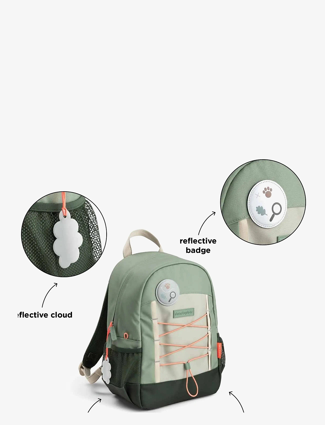 Done by Deer - Junior backpack Tiny trails Green 13 L - backpacks - green - 4