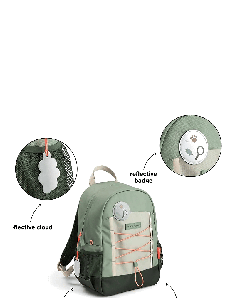 Done by Deer - Junior backpack Tiny trails Green 13 L - backpacks - green - 4