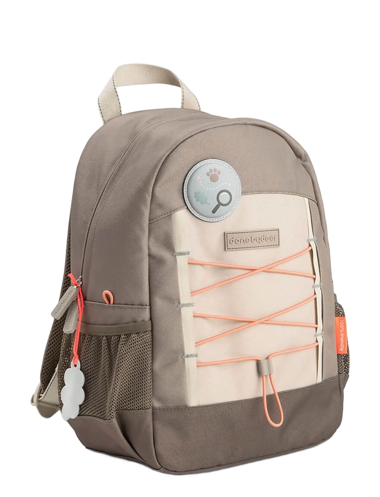 Done by Deer Junior backpack Tiny trails Sand 13 L - Bags - SAND / grey