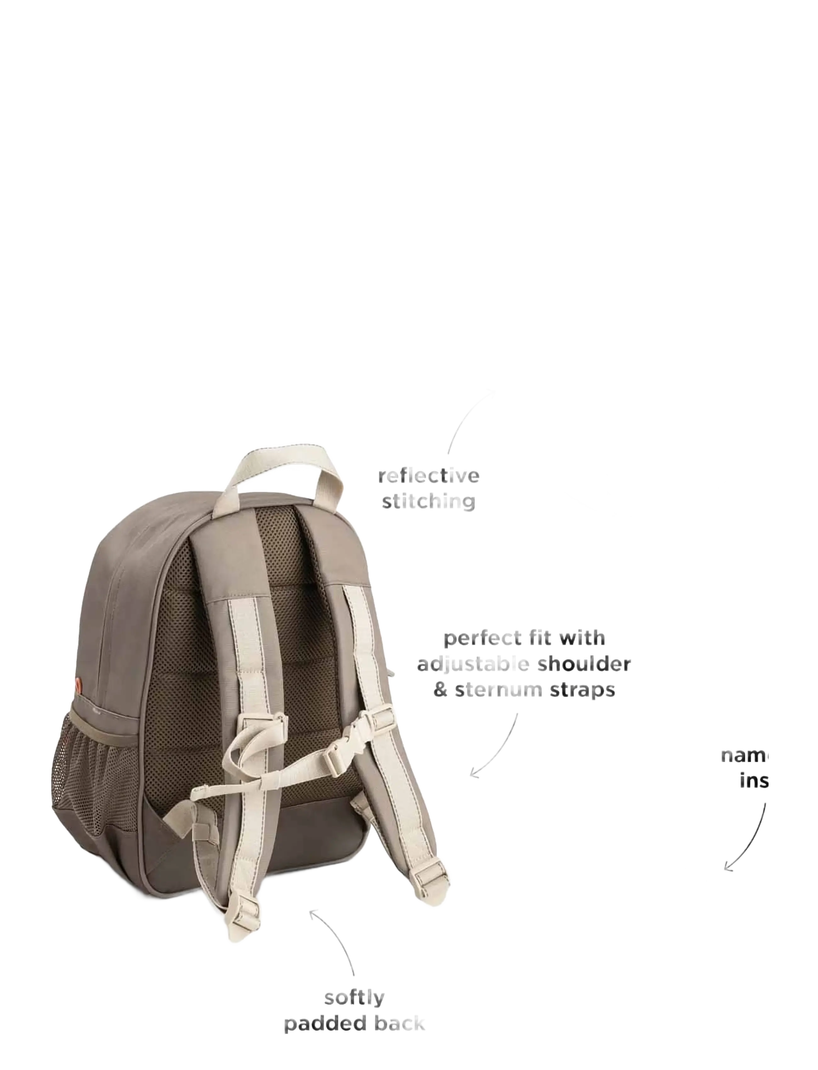 Done by Deer - Junior backpack Tiny trails Sand 13 L - backpacks - sand - 3