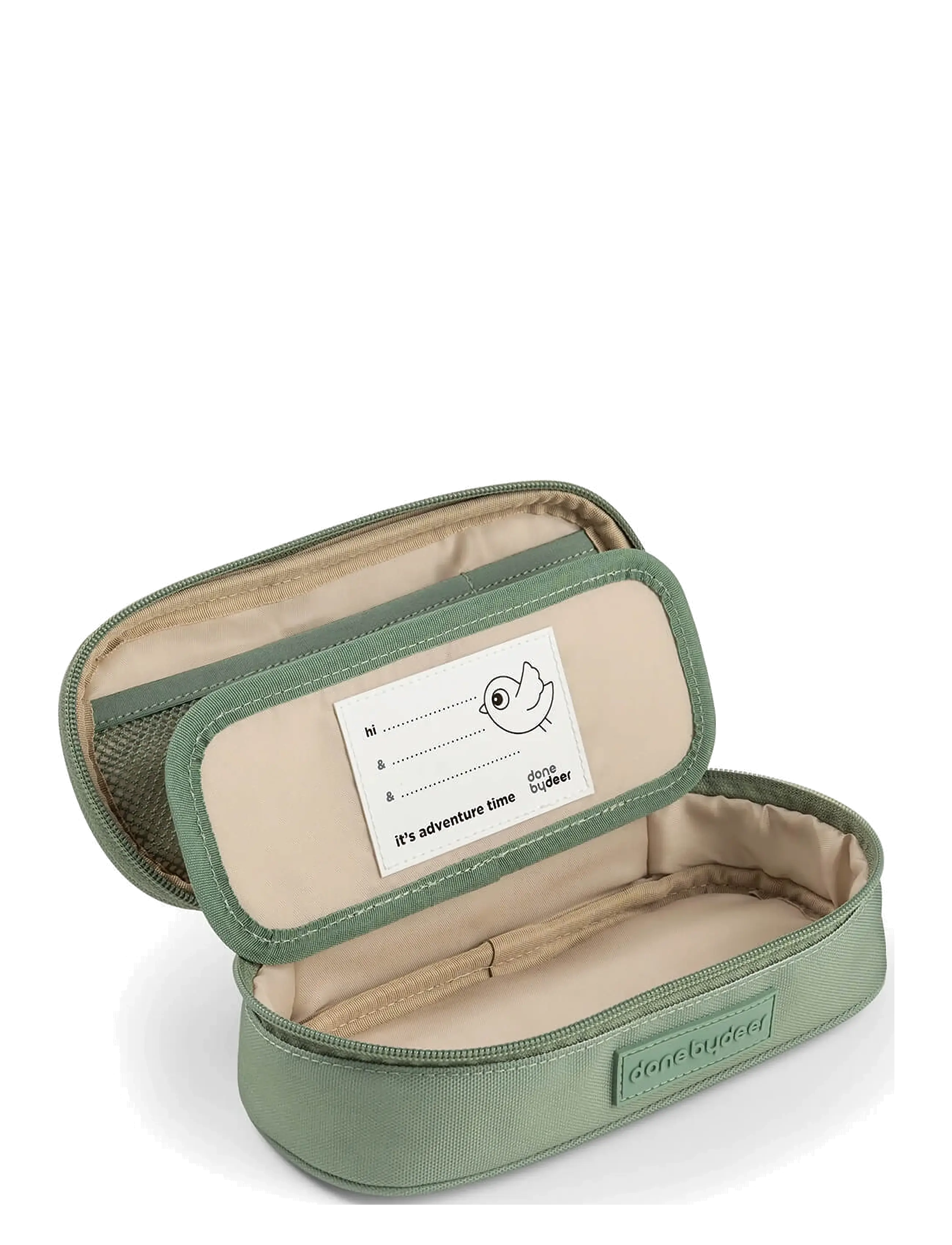 Done by Deer - Pencil case Tiny trails Green - pencil cases - green - 4