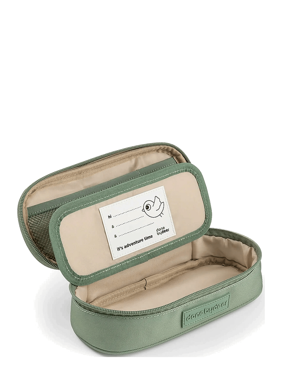 Done by Deer - Pencil case Tiny trails Green - pennfodral - green - 4