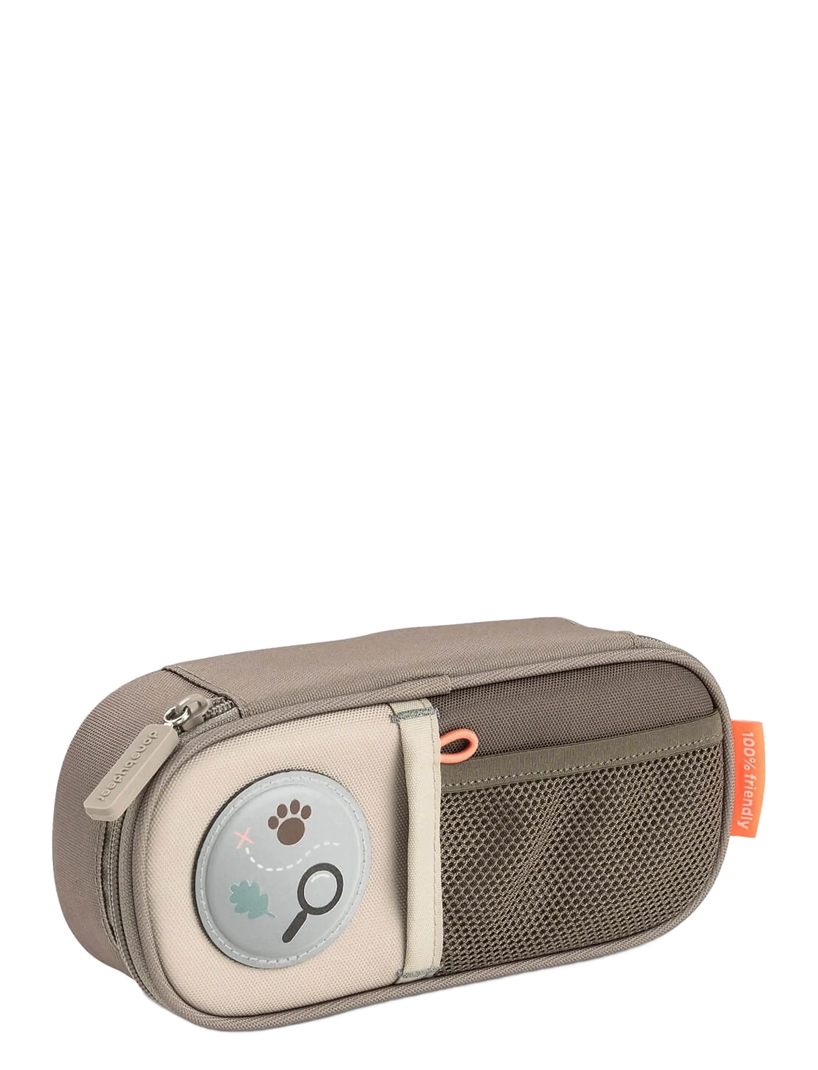 Done by Deer Pencil case Tiny trails Sand - Fylgihlutir - SAND / grey