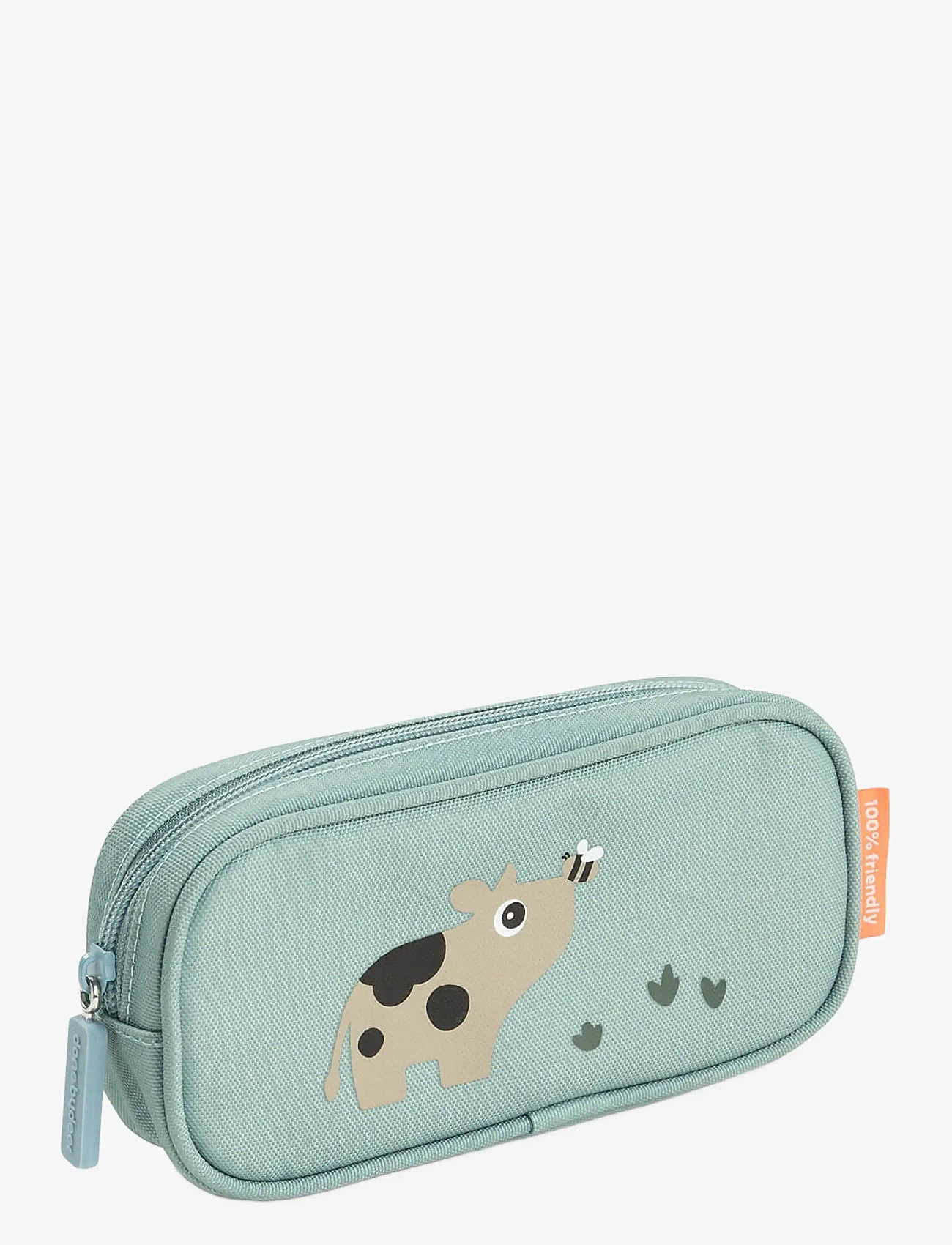 Done by Deer - Pencil case Tiny farm Blue - pencil cases - blue - 1