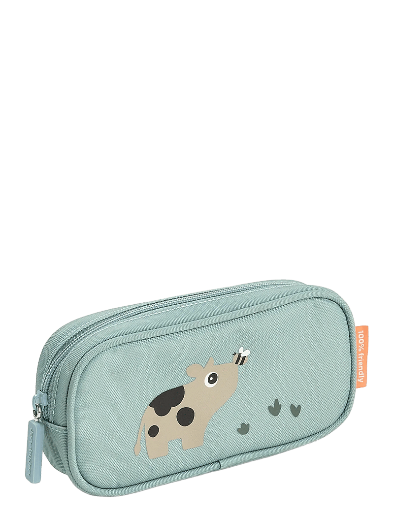 Done by Deer - Pencil case Tiny farm Blue - pencil cases - blue - 1