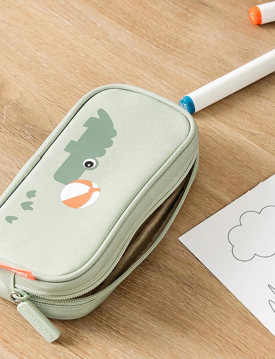 Done by Deer - Pencil case Playground Green - Étuis à crayons - green - 3