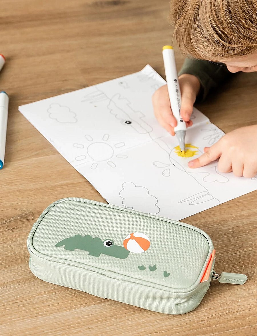 Done by Deer - Pencil case Playground Green - Étuis à crayons - green - 4