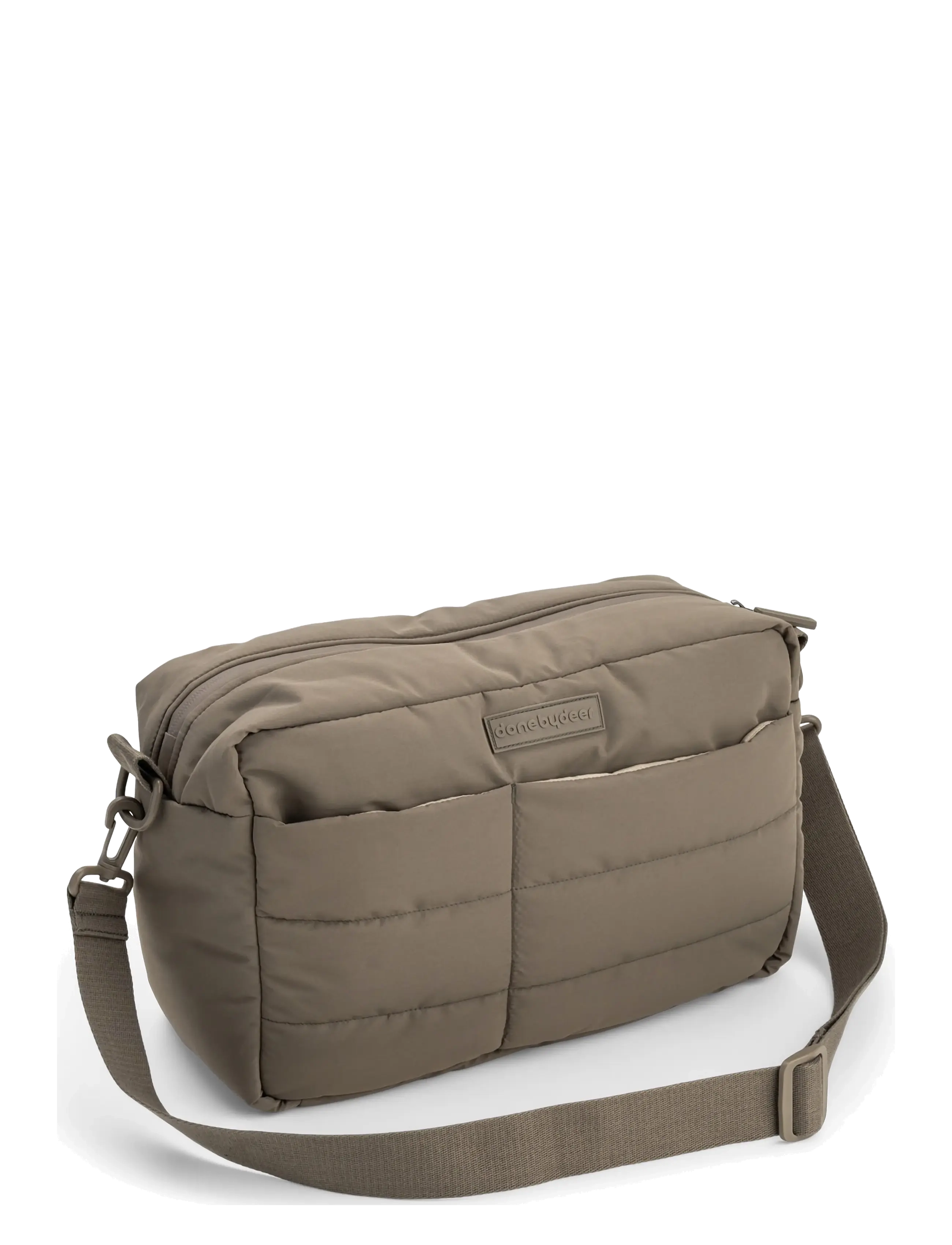 Done by Deer Quilted stroller bag Taupe - Babyprodukter - TAUPE / brown