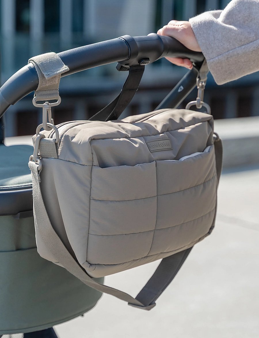 Done by Deer - Quilted stroller bag Taupe - wickeltaschen - taupe - 5