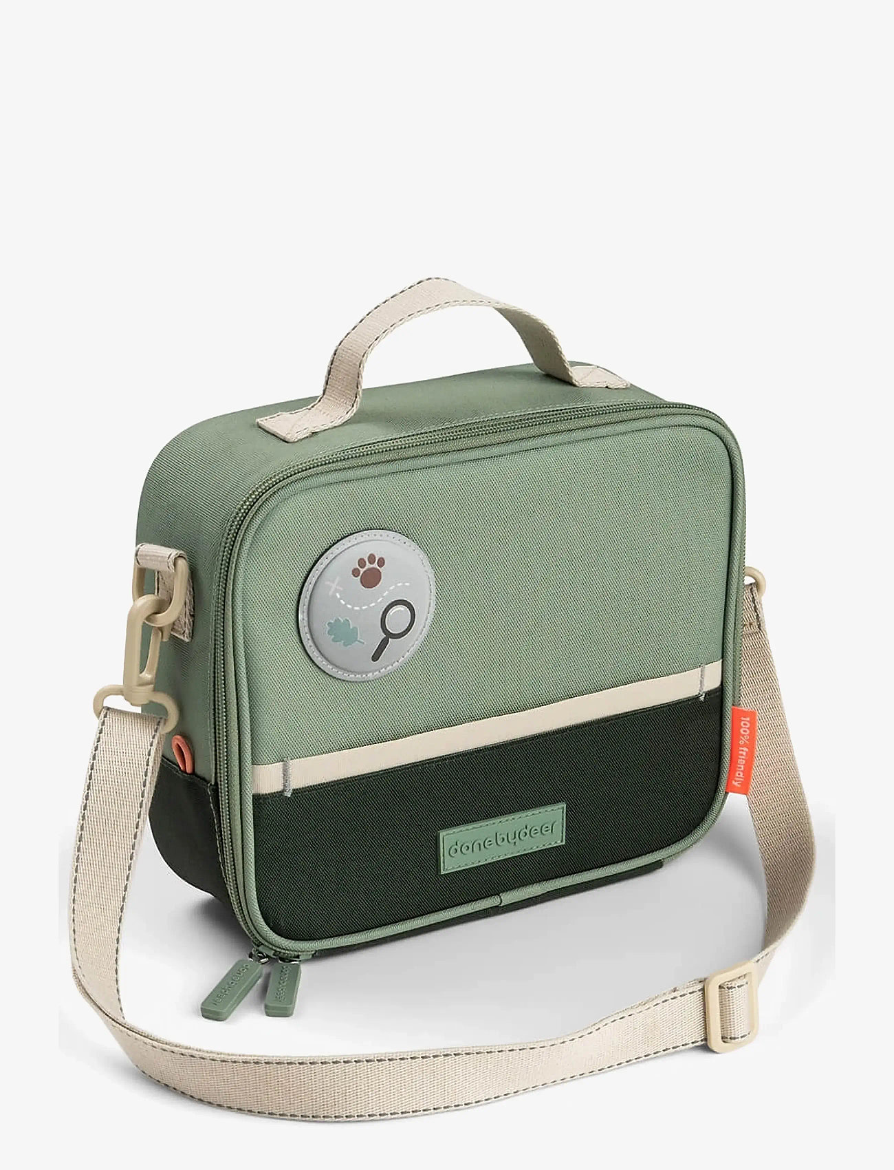 Done by Deer - Insulated lunch bag Tiny trails Green 4 L - totes & små tasker - green - 1