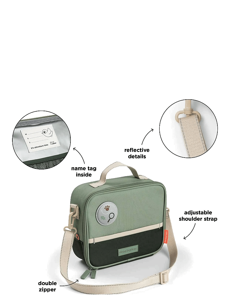 Done by Deer - Insulated lunch bag Tiny trails Green 4 L - tragetaschen & kleine taschen - green - 3