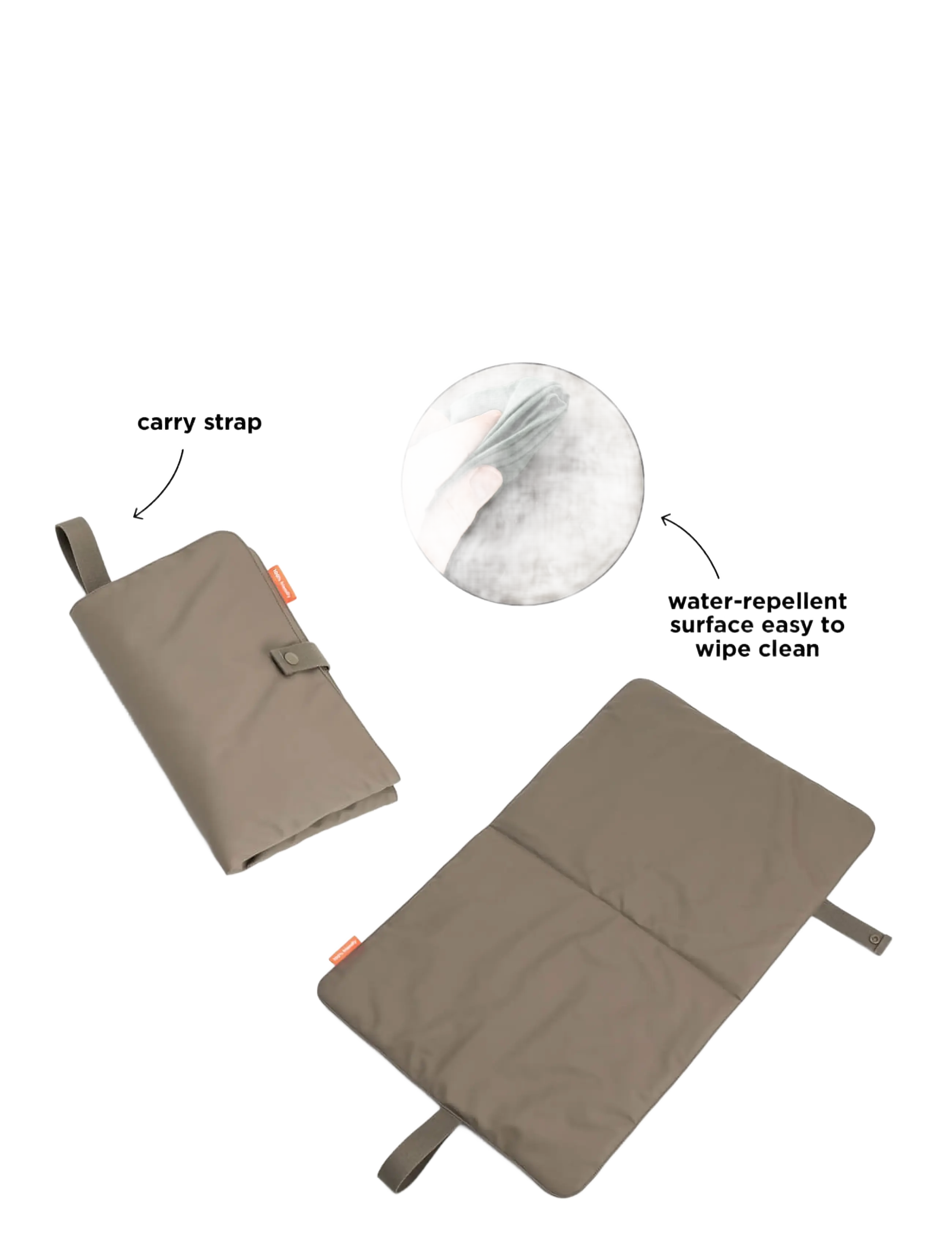 Done by Deer - Foldable changing mat Taupe - taupe - 2
