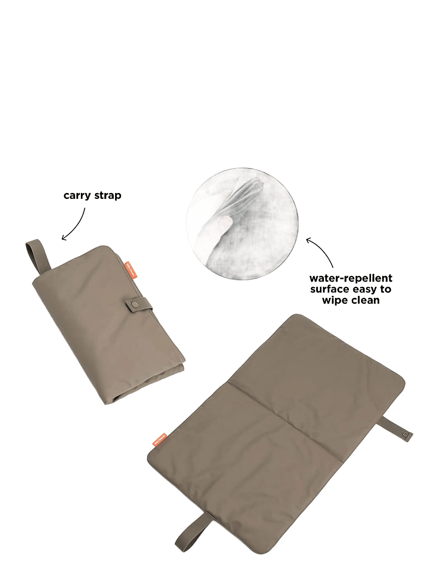 Done by Deer - Foldable changing mat Taupe - taupe - 2