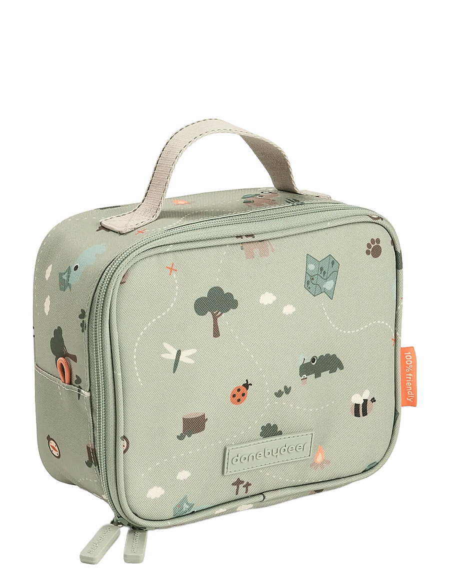 Done by Deer - Tiny insulated lunch bag Tiny trails Green 2,8 L - tragetaschen & kleine taschen - green - 1