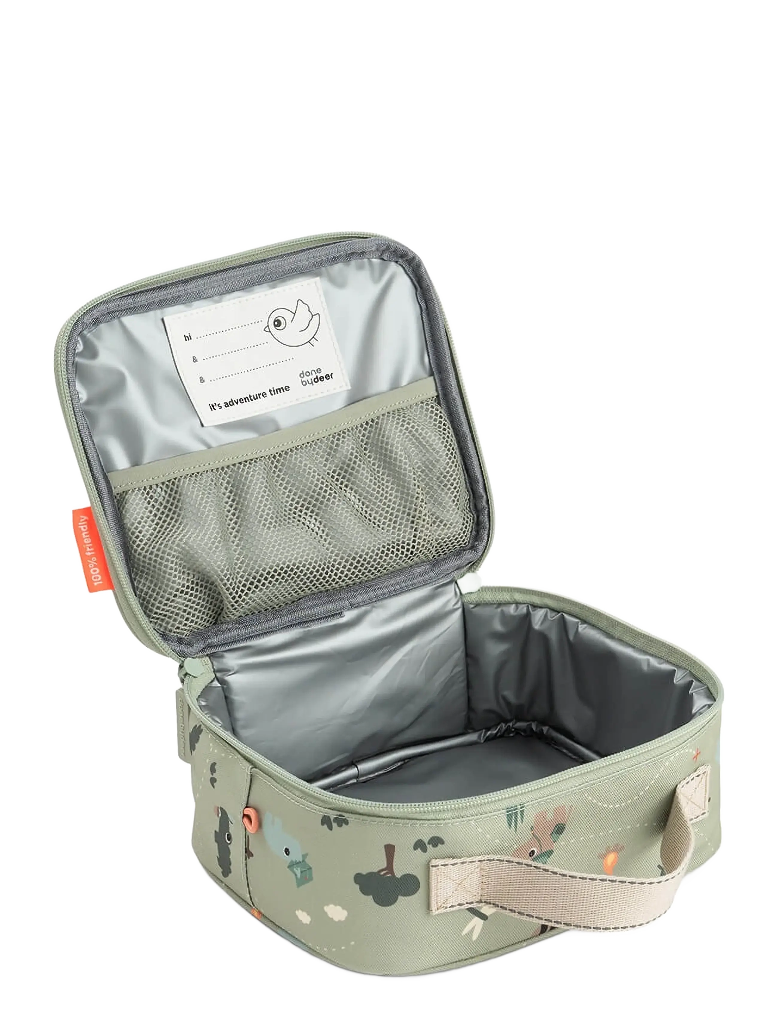 Done by Deer - Tiny insulated lunch bag Tiny trails Green 2,8 L - totes & small bags - green - 2