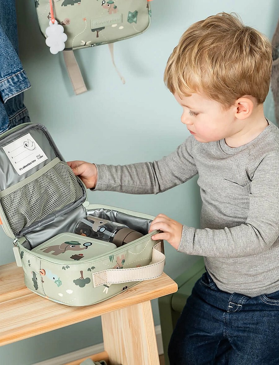 Done by Deer - Tiny insulated lunch bag Tiny trails Green 2,8 L - tragetaschen & kleine taschen - green - 0