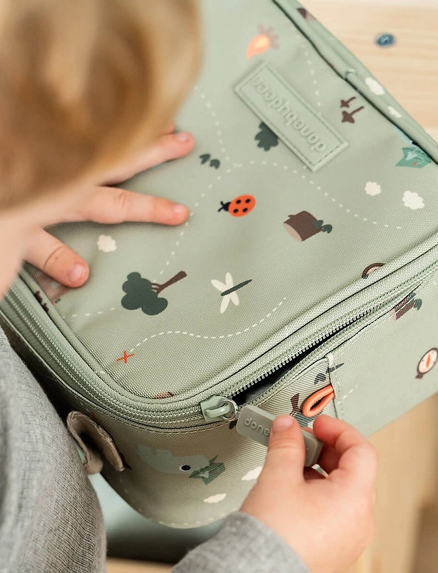 Done by Deer - Tiny insulated lunch bag Tiny trails Green 2,8 L - tragetaschen & kleine taschen - green - 4