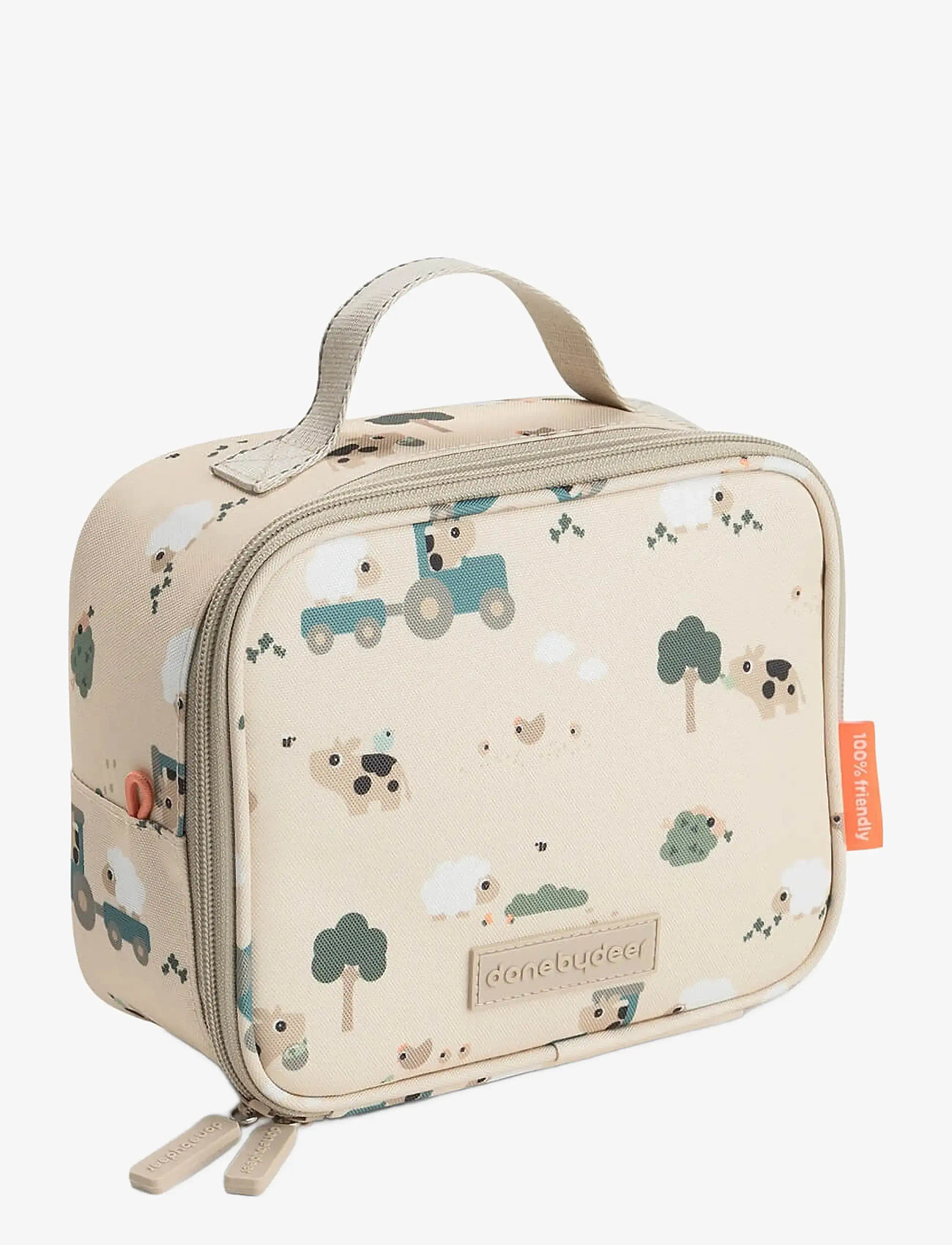 Done by Deer - Tiny insulated lunch bag Tiny farm Sand 2,8 L - brotdosen - sand - 1