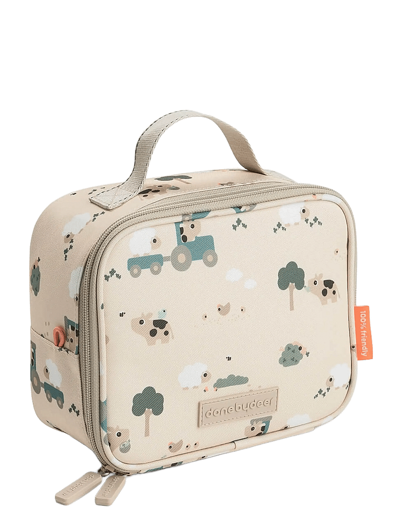 Done by Deer - Tiny insulated lunch bag Tiny farm Sand 2,8 L - brotdosen - sand - 1