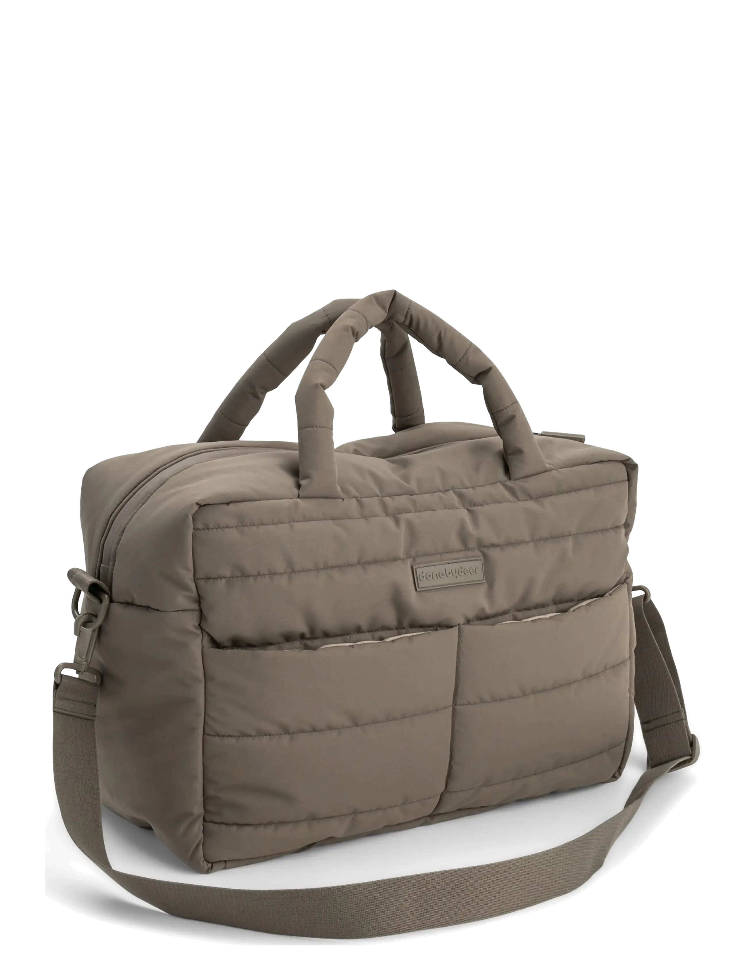 Done by Deer Quilted changing bag Taupe - Babyprodukter - TAUPE / brown