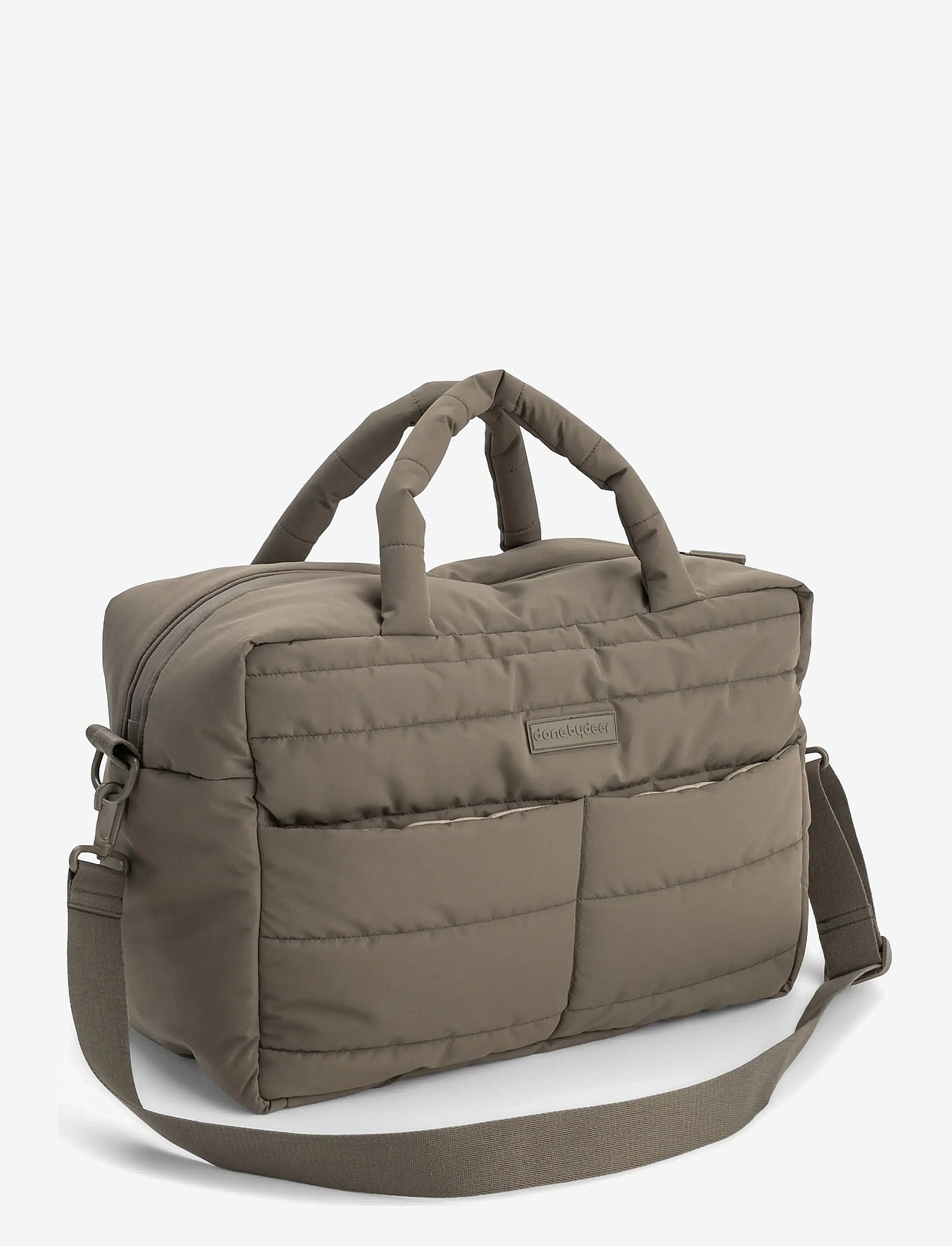 Done by Deer Quilted Changing Bag Taupe - Brown - 41X 21X H 29CM