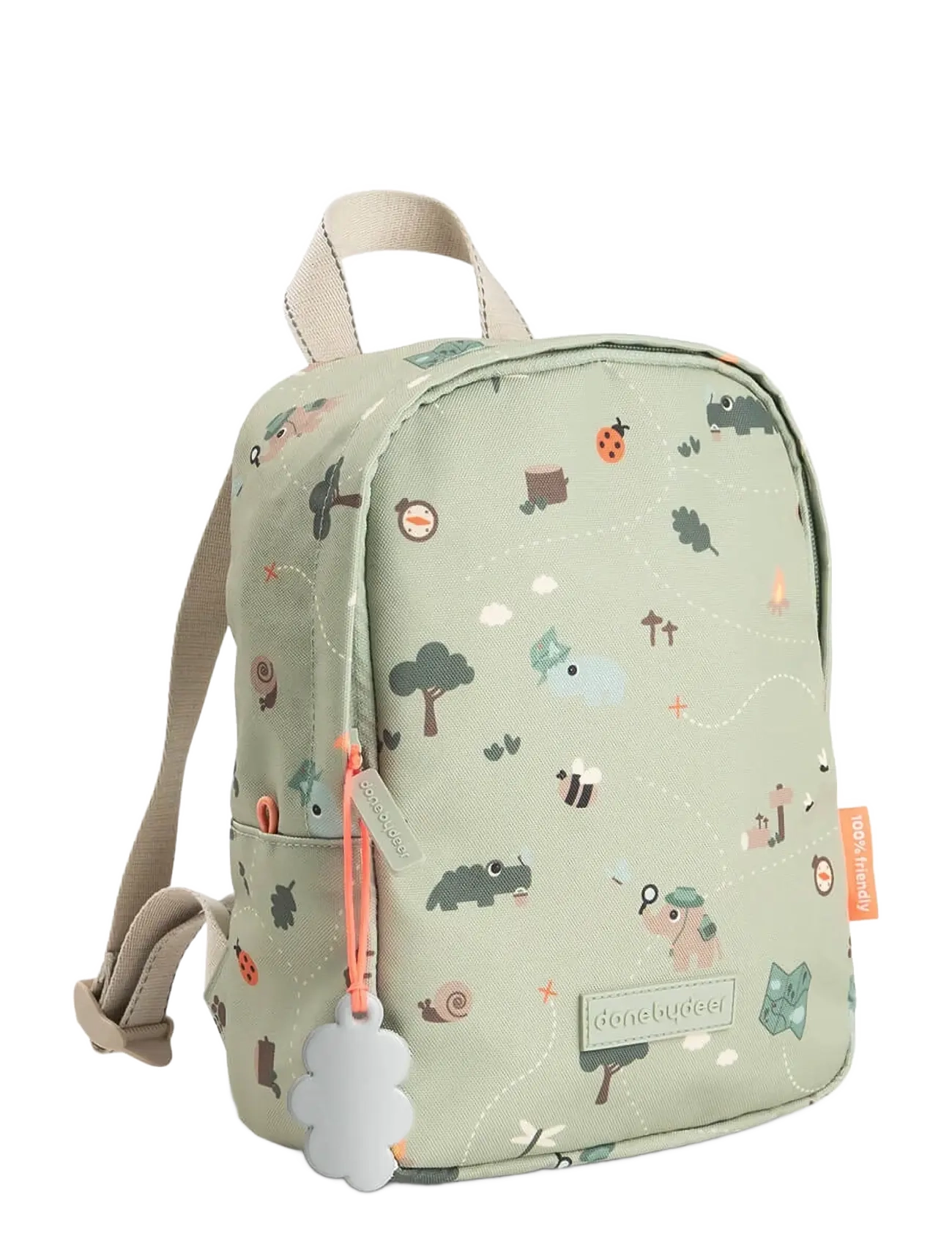 Done by Deer Tiny backpack Tiny trails Green 4 L - Bags - GREEN / green