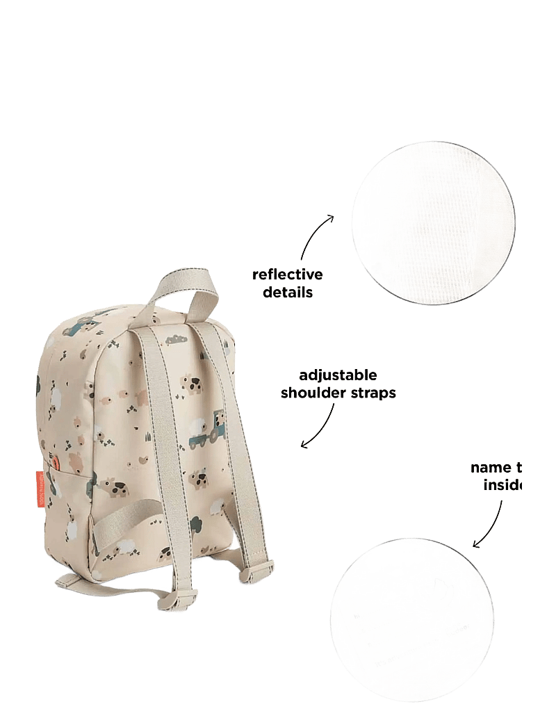 Done by Deer - Tiny backpack Tiny farm Sand 4 L - rucksäcke - sand - 3
