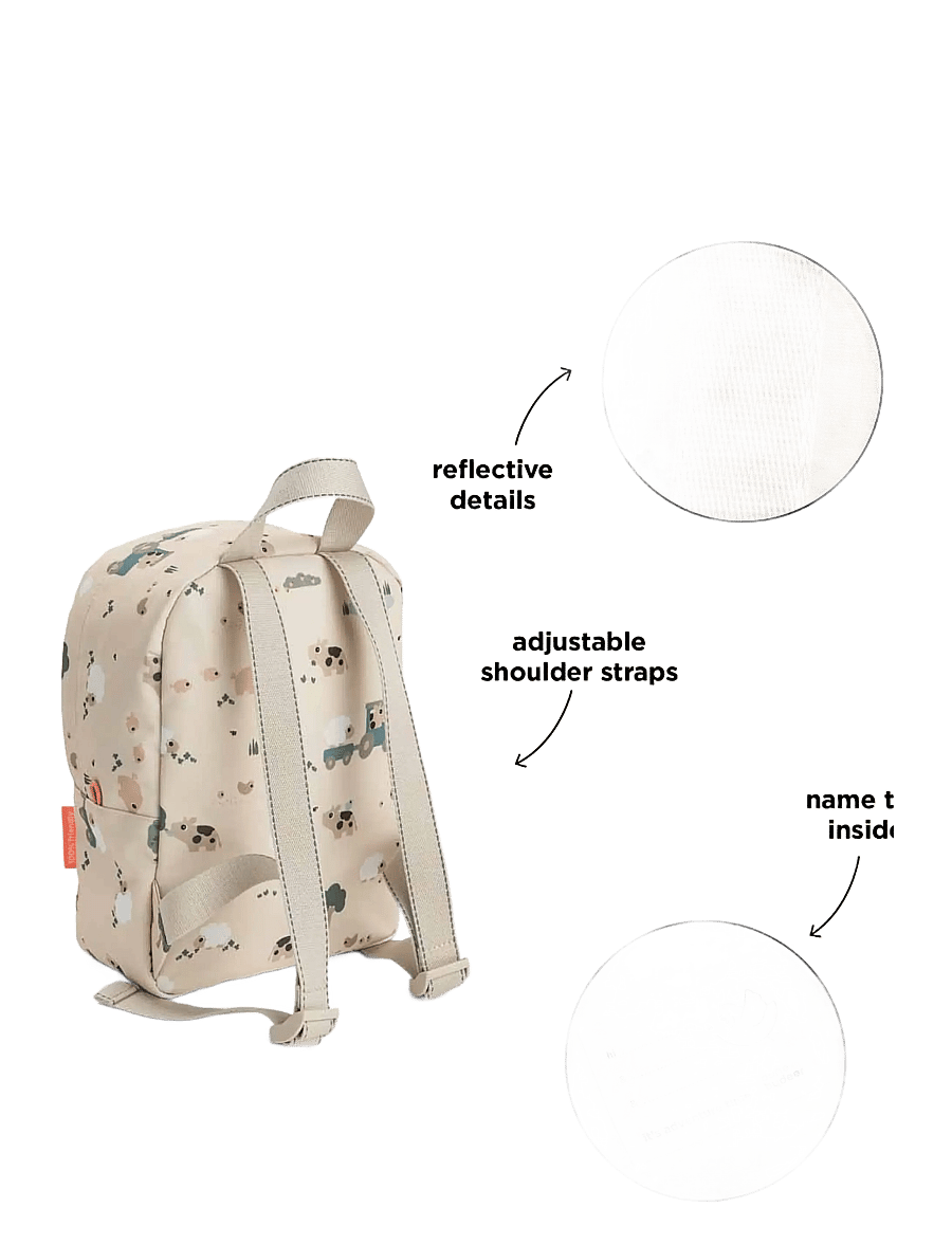 Done by Deer - Tiny backpack Tiny farm Sand 4 L - rucksäcke - sand - 3