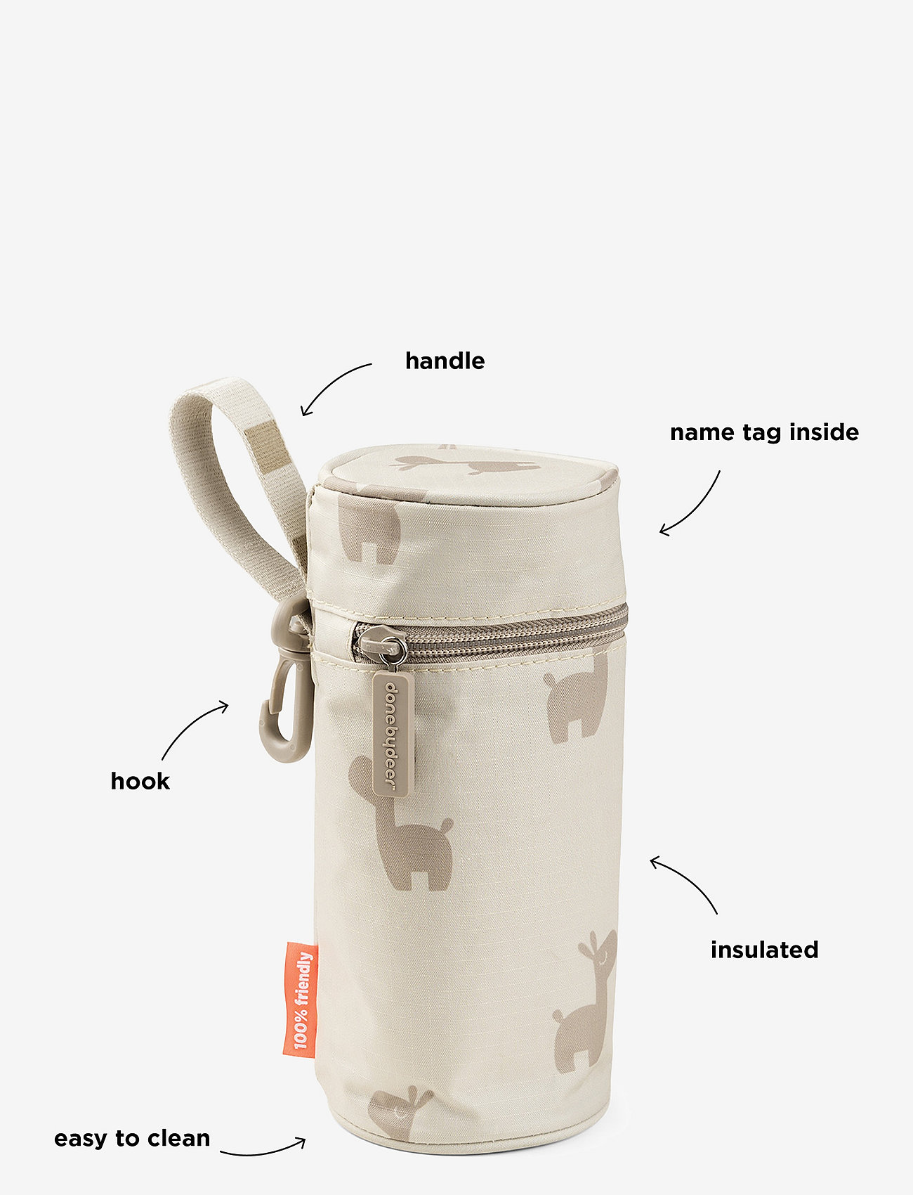 Done by Deer - Kids insulated bottle holder Lalee Sand - kinderwagen-accessoires - sand - 2