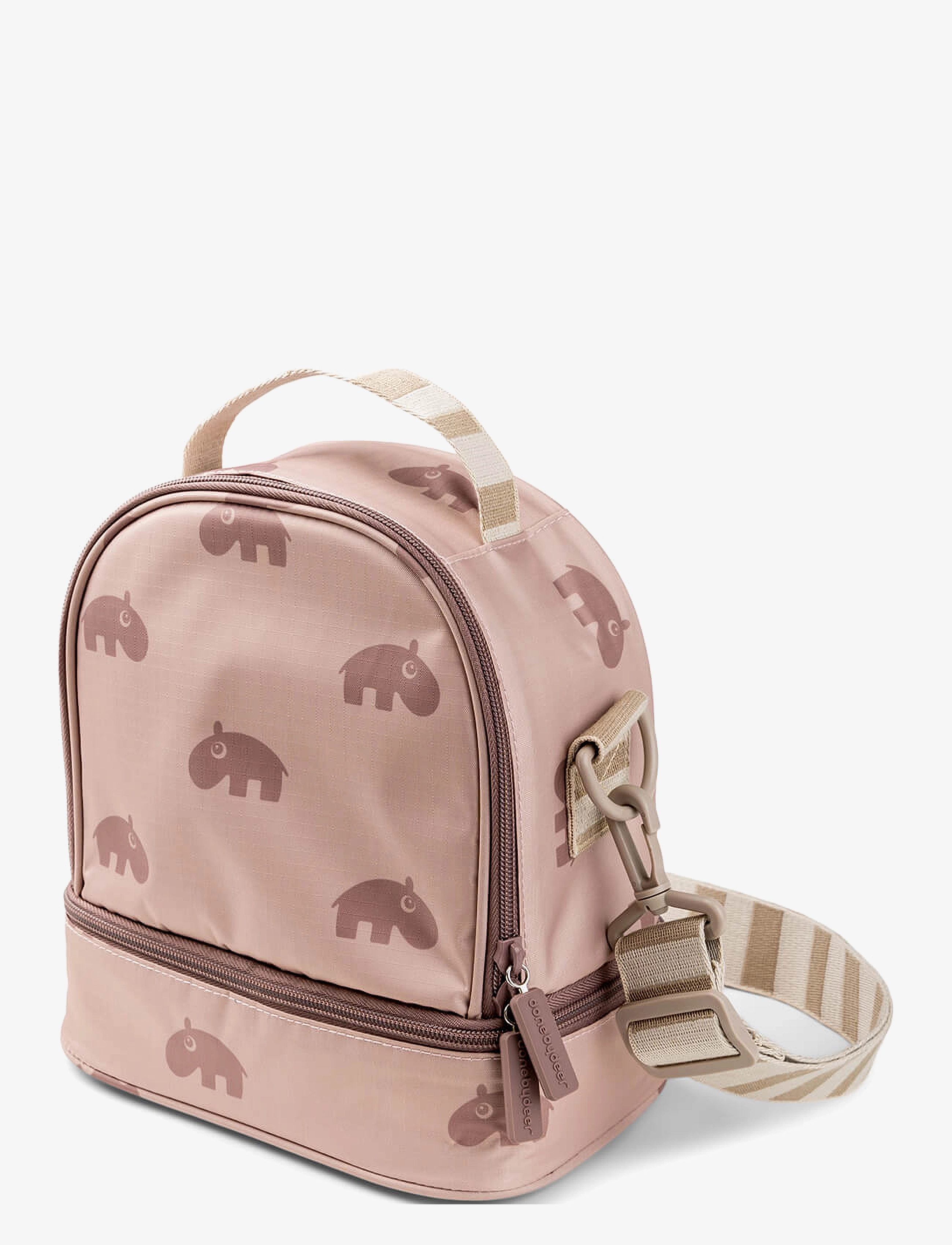 Done by Deer Kids insulated lunch bag Ozzo Powder - Tygpåsar & Små väskor - POWDER / pink/rose