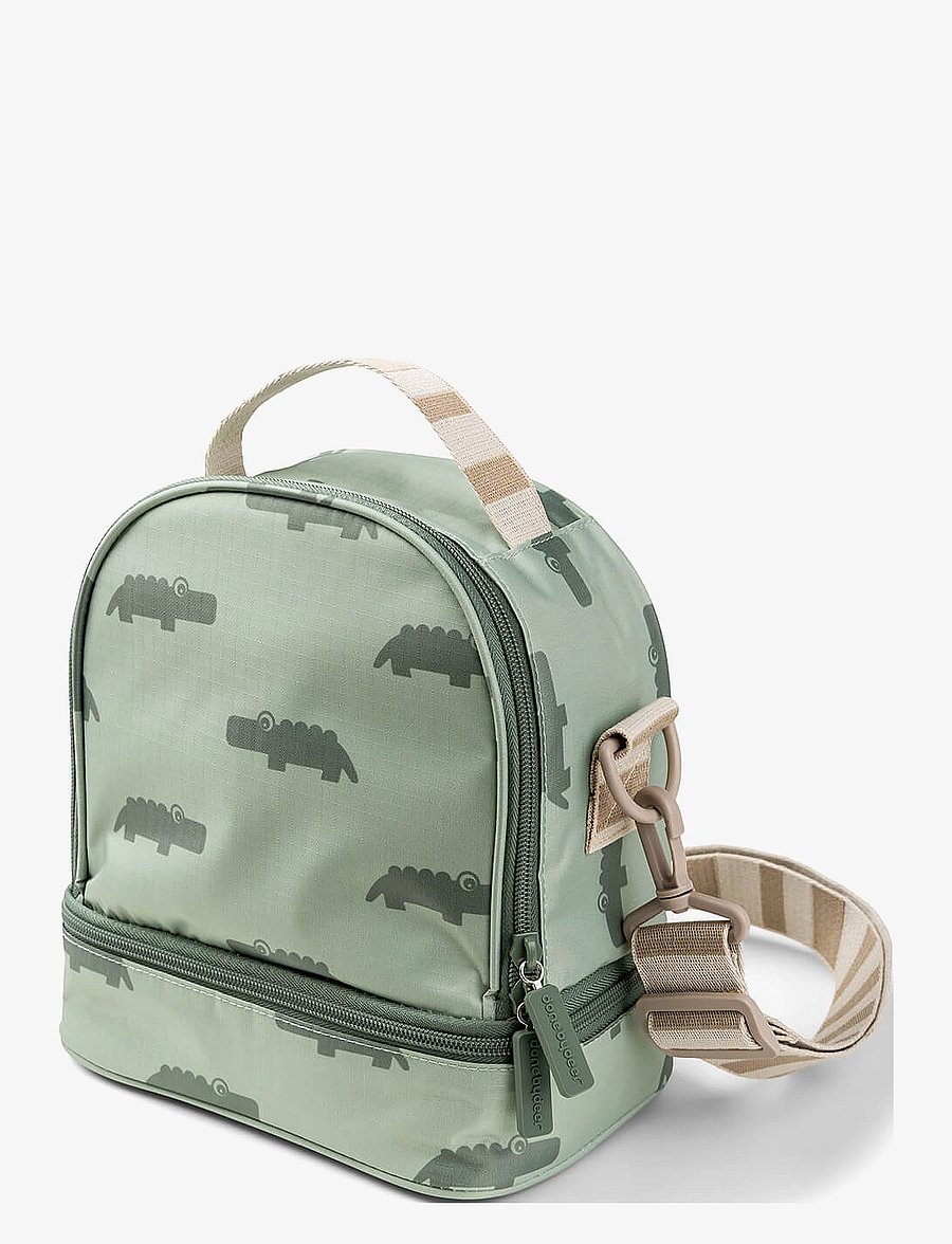Done by Deer - Kids insulated lunch bag Croco Green - resväskor till barn - green - 1