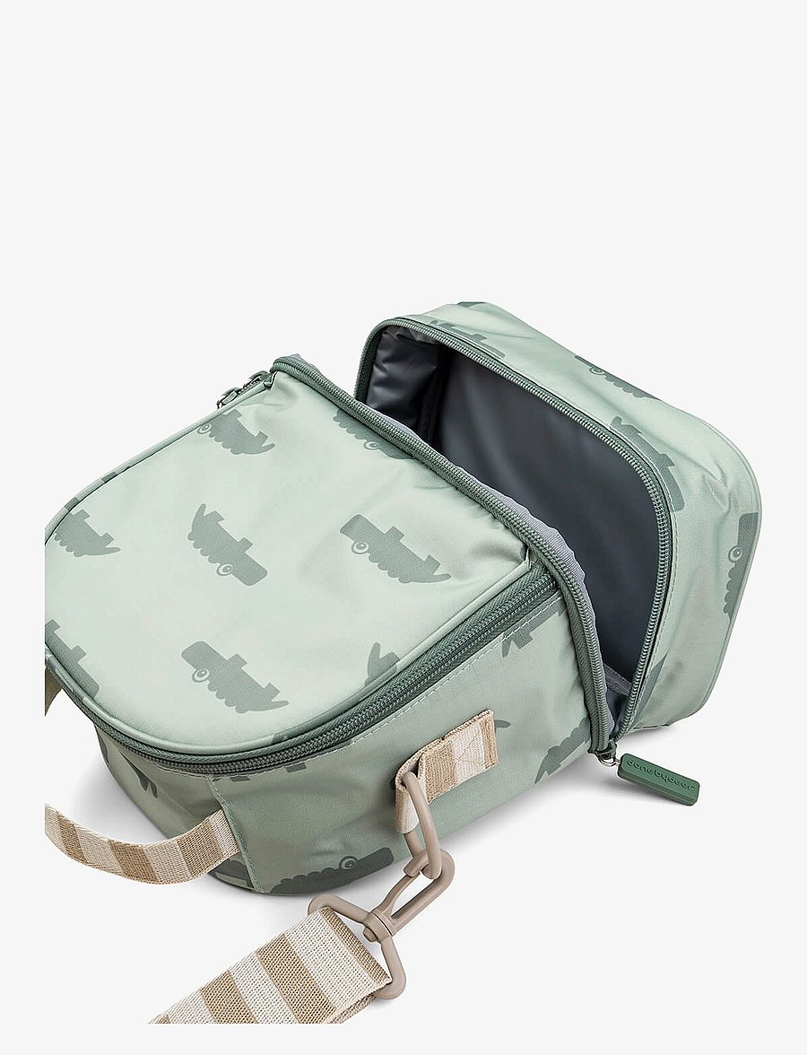 Done by Deer - Kids insulated lunch bag Croco Green - resväskor till barn - green - 2