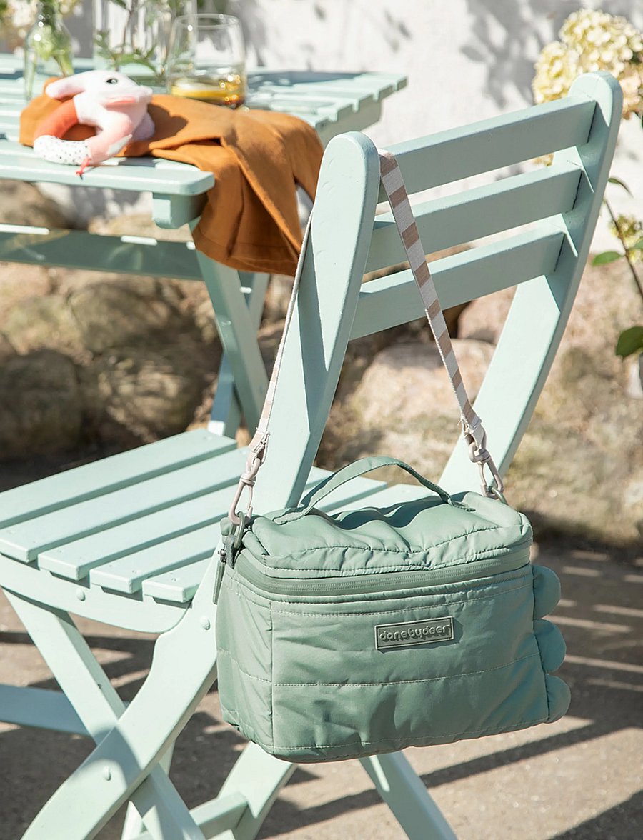 Done by Deer - Quilted insulated bag Croco Green - matlådor - green - 4