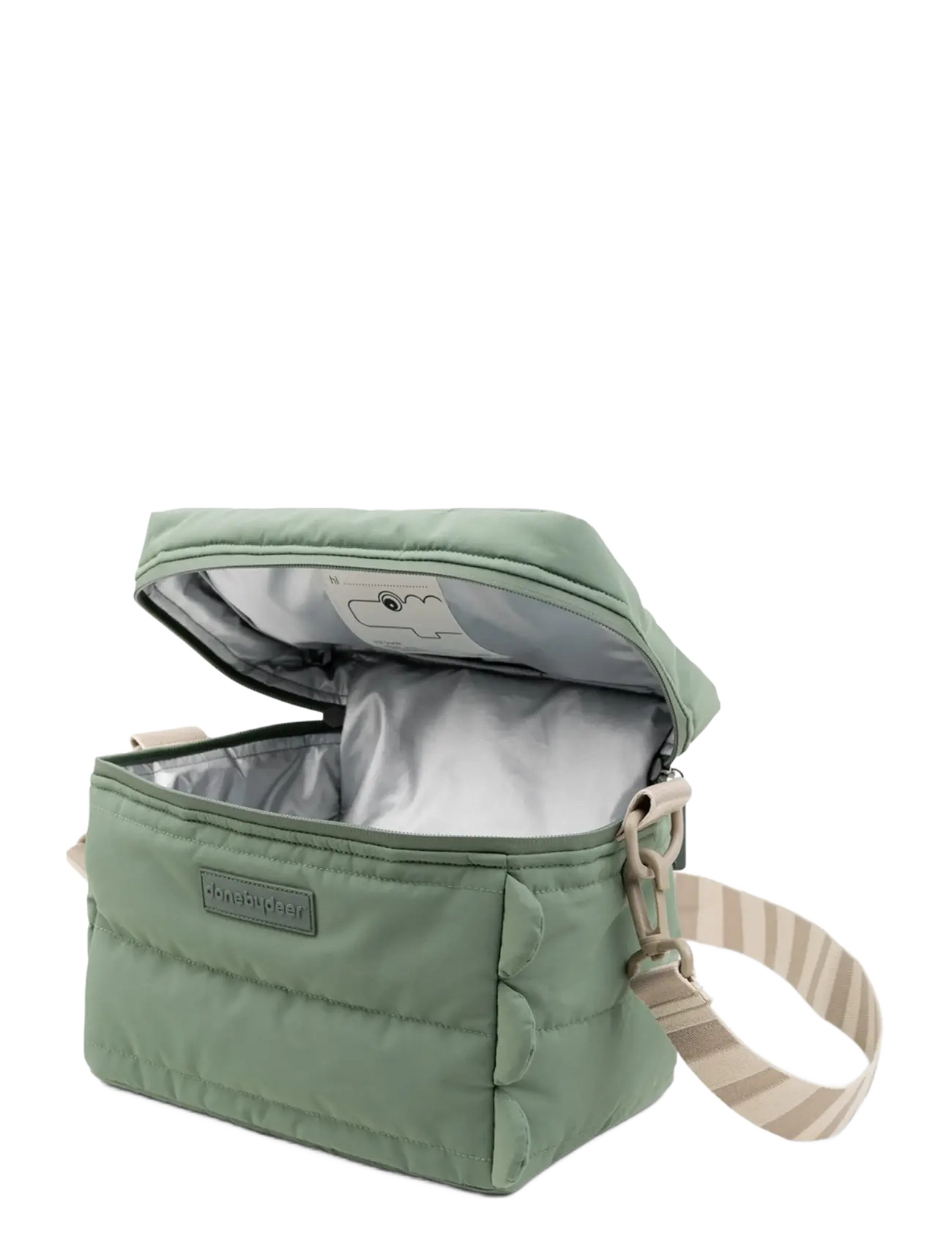 Done by Deer - Quilted insulated bag Croco Green - opbevaringsbøtter til babymad - green - 3