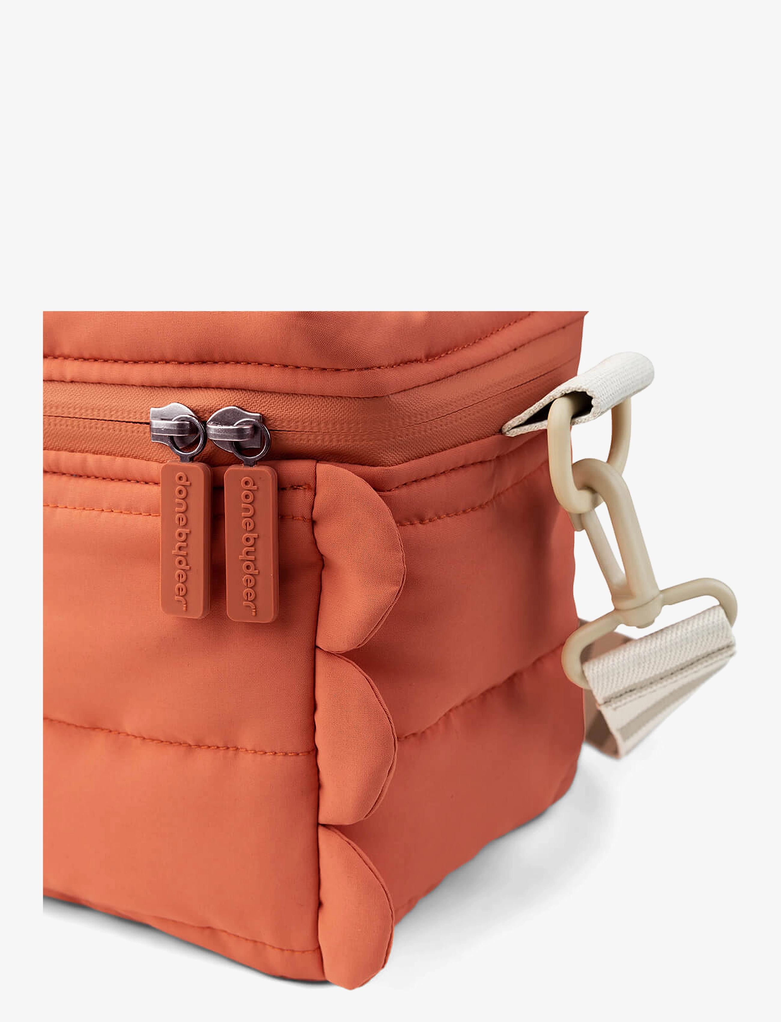Done by Deer - Quilted insulated bag Croco Papaya - papaya - 1