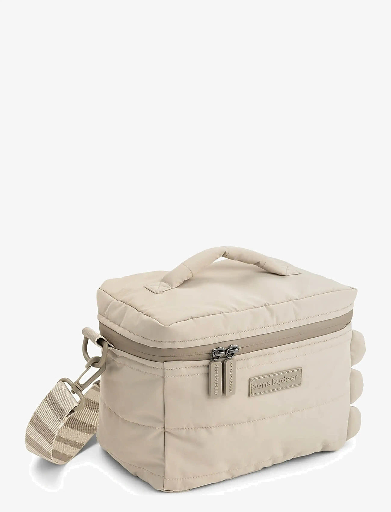 Done by Deer - Quilted insulated bag Croco Sand - lõunasöögikarbid - sand - 1