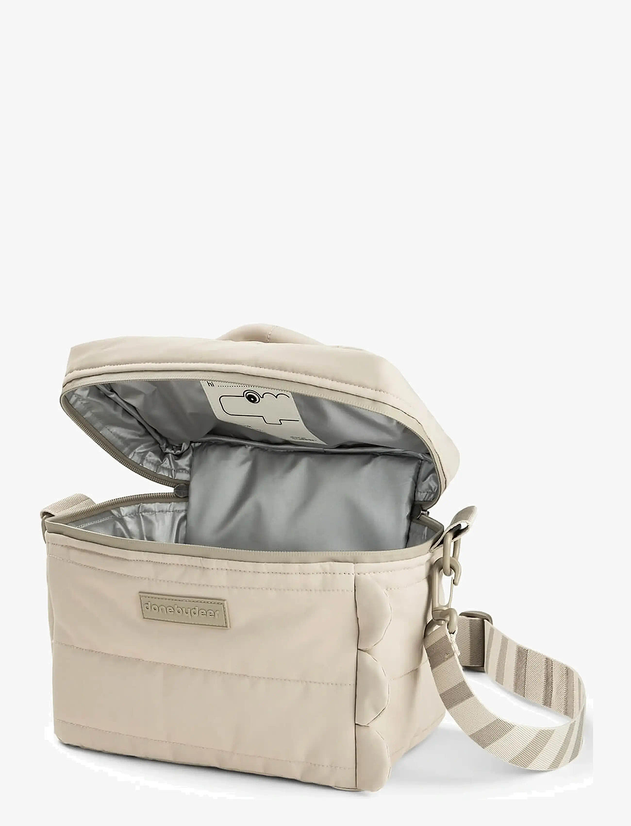 Done by Deer - Quilted insulated bag Croco Sand - lõunasöögikarbid - sand - 2