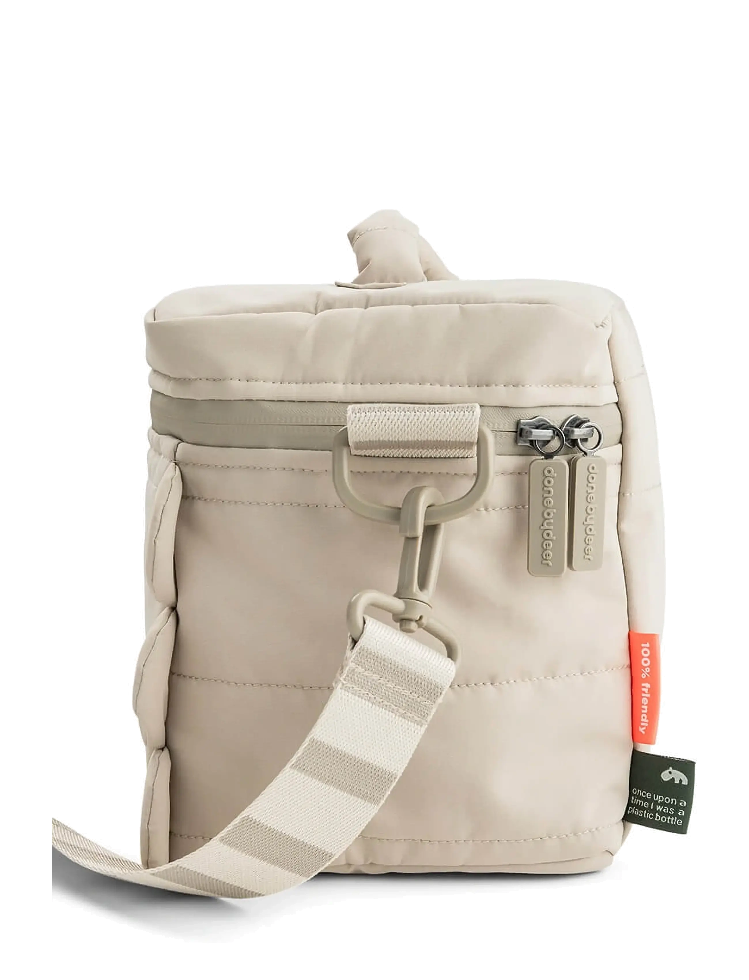 Done by Deer - Quilted insulated bag Croco Sand - boîtes à lunch - sand - 3