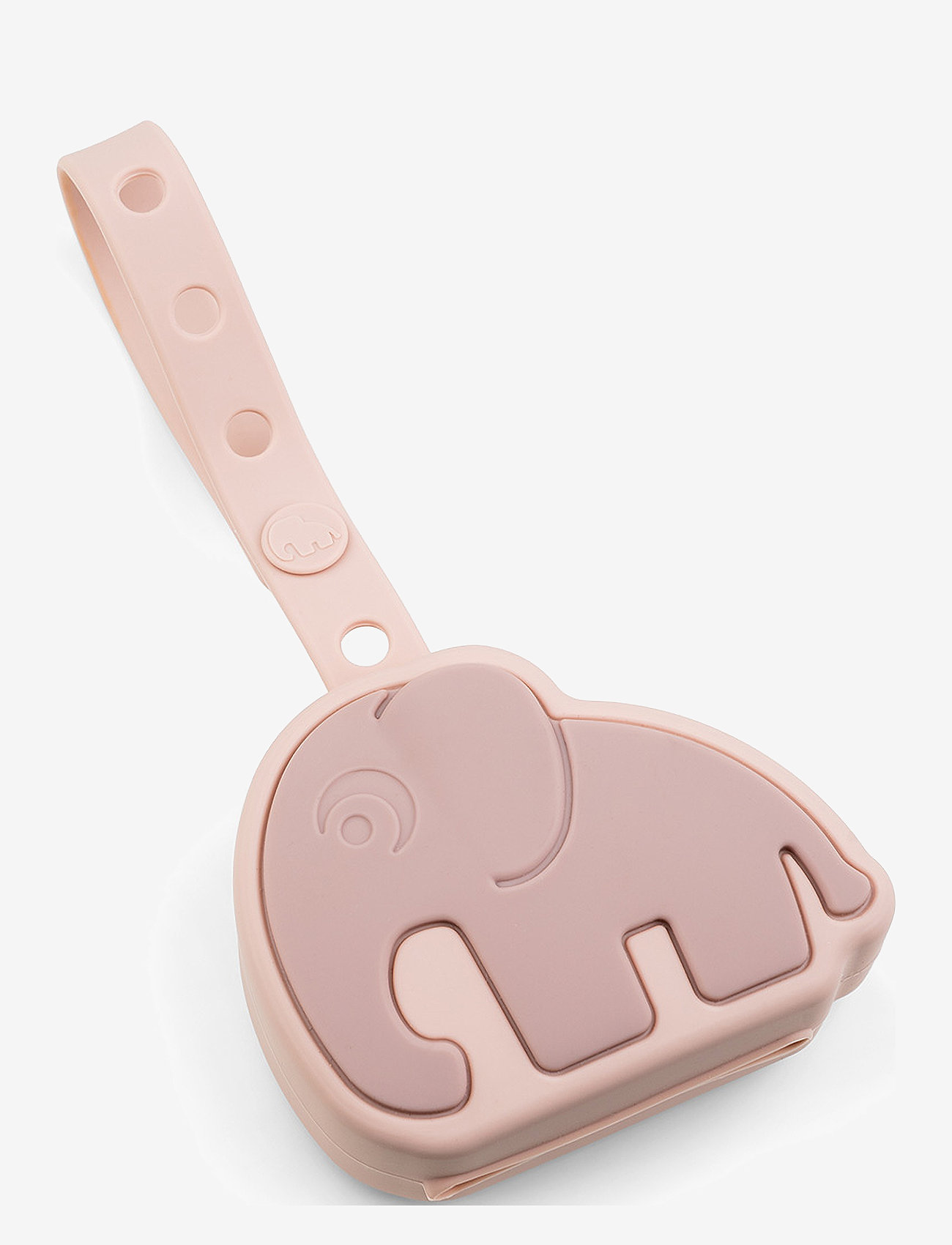 Done by Deer - Silicone pacifier pouch Elphee Powder - pacifier clips - powder - 0