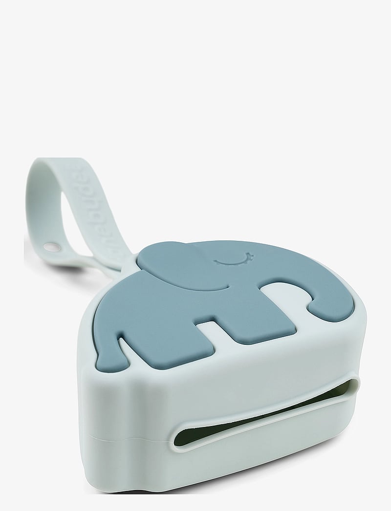 Done by Deer - Silicone pacifier pouch Elphee Blue - schnullerband - blue - 1
