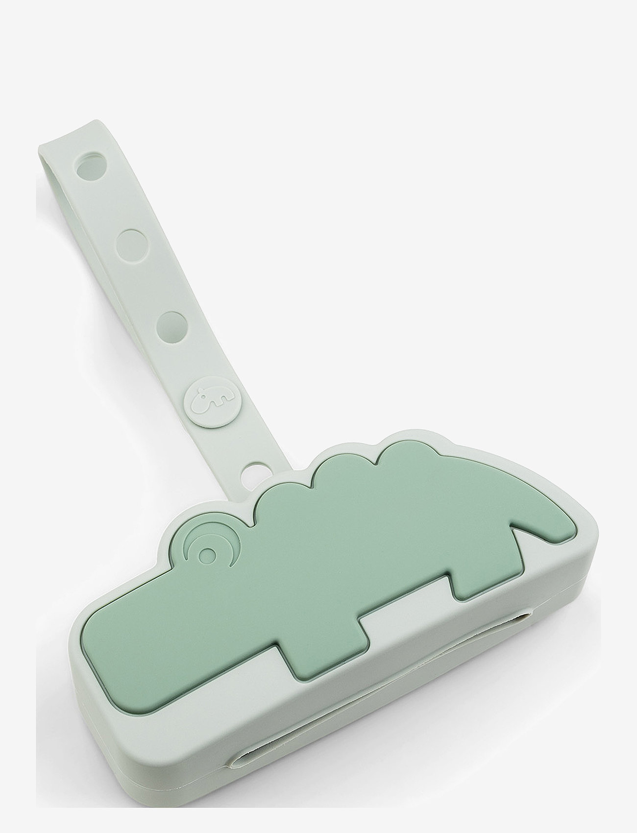 Done by Deer - Silicone pacifier pouch Croco Green - napphållare - green - 0