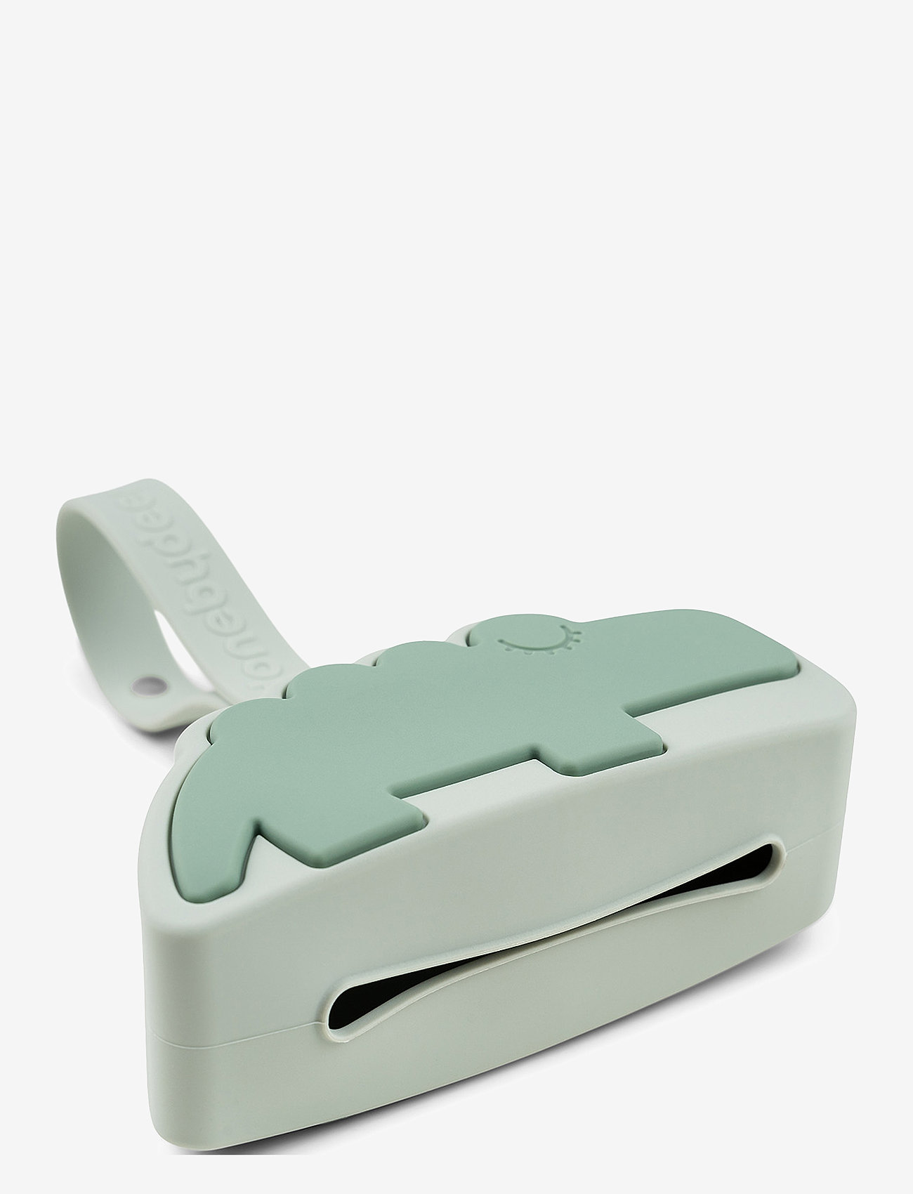 Done by Deer - Silicone pacifier pouch Croco Green - napphållare - green - 1