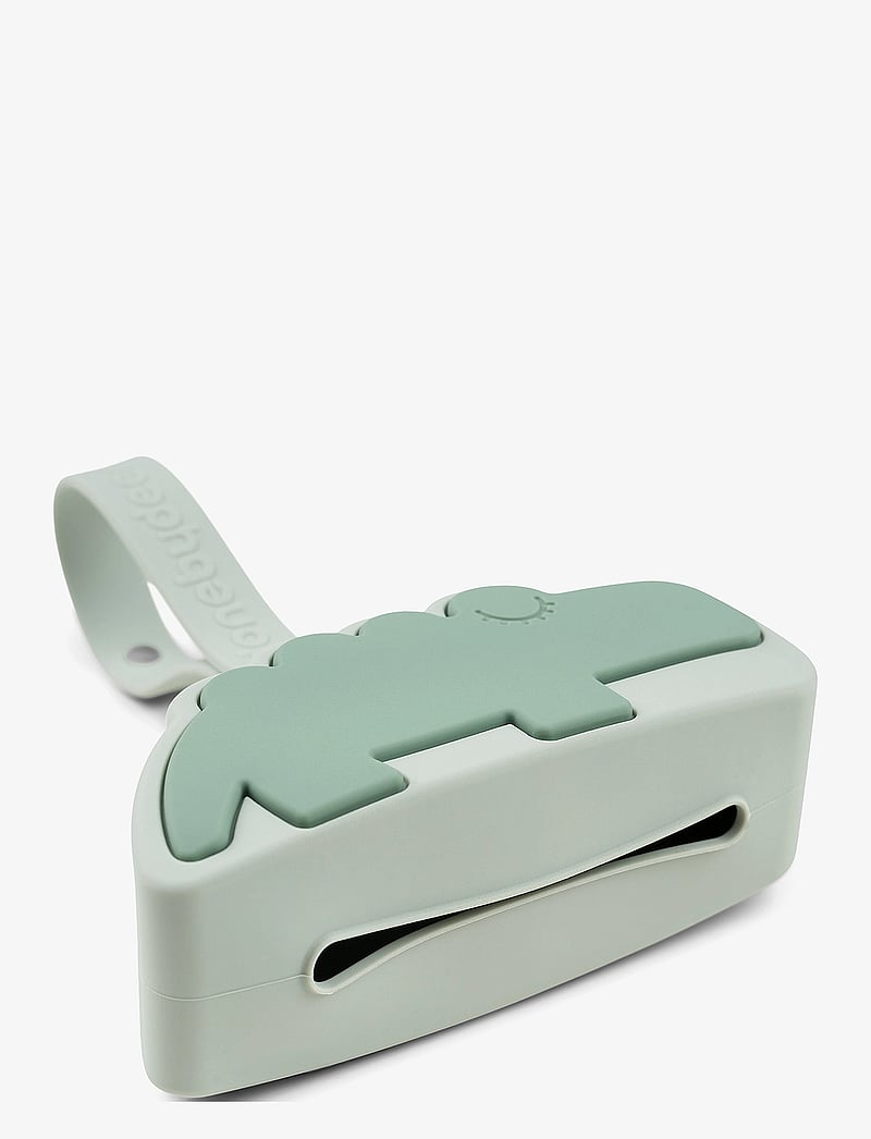 Done by Deer - Silicone pacifier pouch Croco Green - schnullerband - green - 1