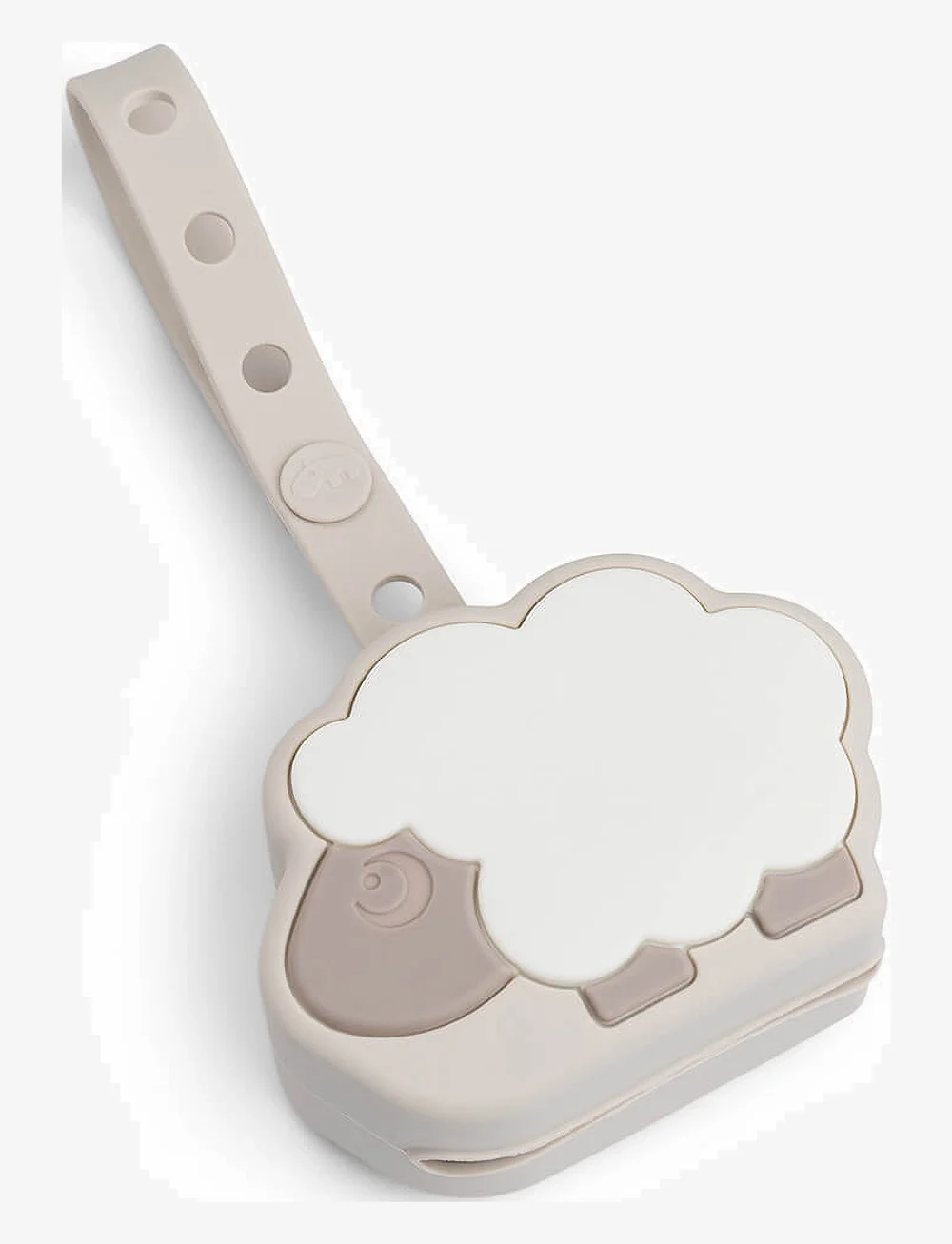 Done by Deer - Silicone pacifier pouch Sheepy Sand - schnuller & zubehör - sand - 0