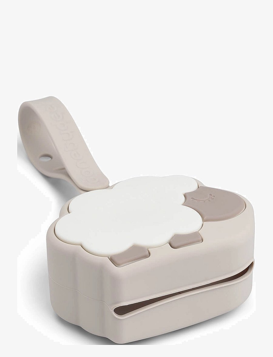 Done by Deer - Silicone pacifier pouch Sheepy Sand - schnuller & zubehör - sand - 1