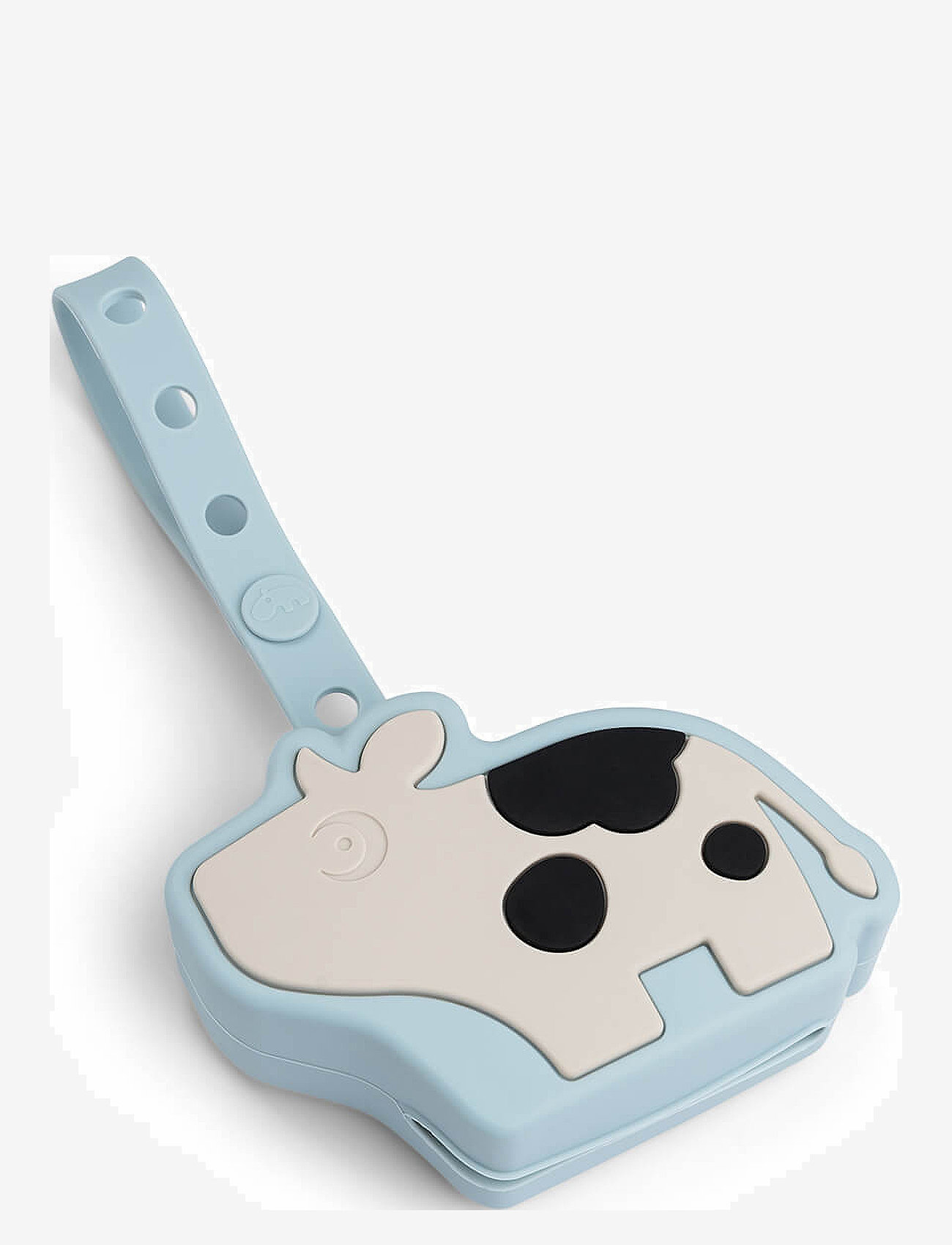 Done by Deer - Silicone pacifier pouch Dotti Blue - nappar & tillbehör - blue - 0