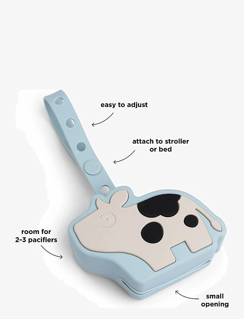 Done by Deer - Silicone pacifier pouch Dotti Blue - schnuller & zubehör - blue - 2